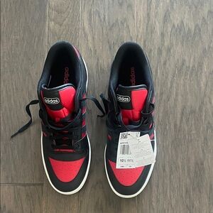Adidas Break Start Black and Red Athletic Shoes